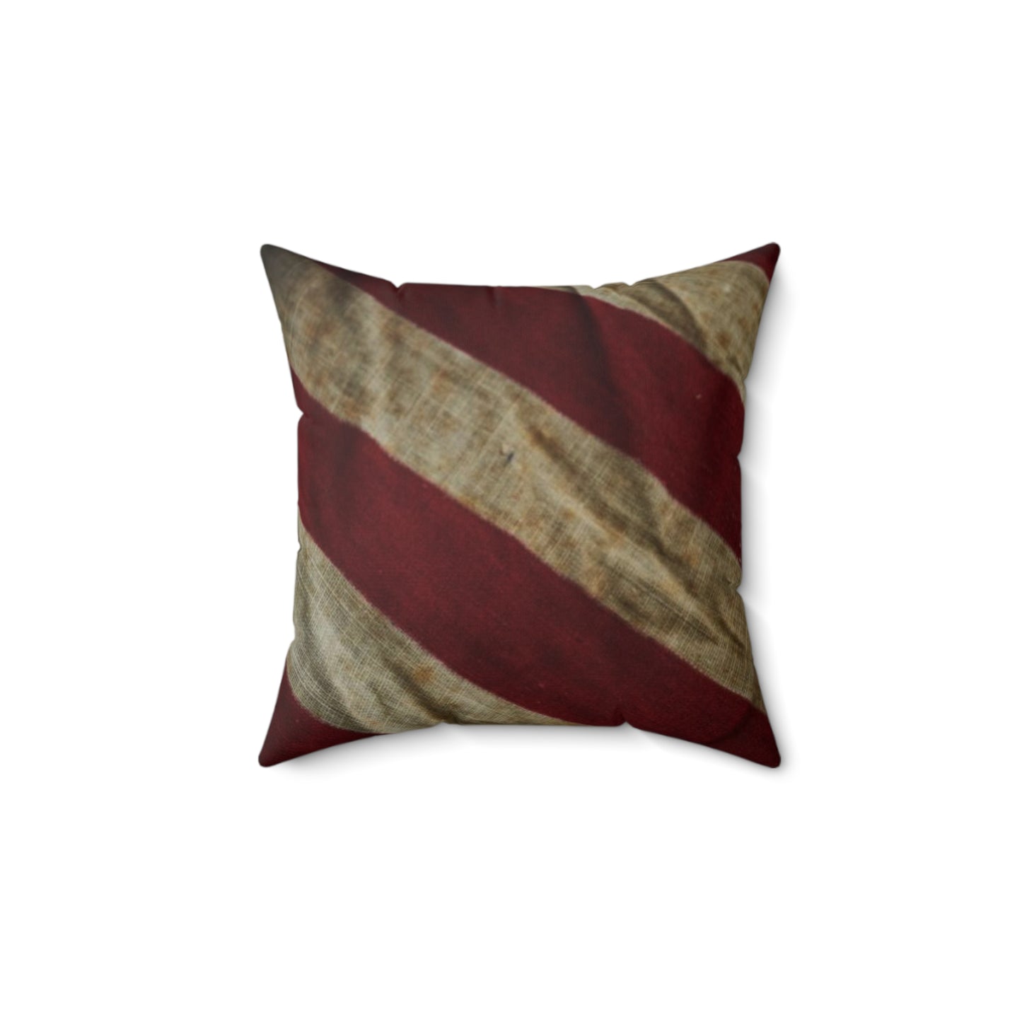 American Flag (Worn) Spun Polyester Square Pillow