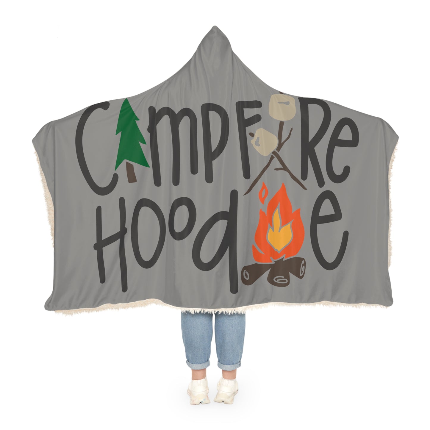 Campfire Hoodie Snuggle Blanket