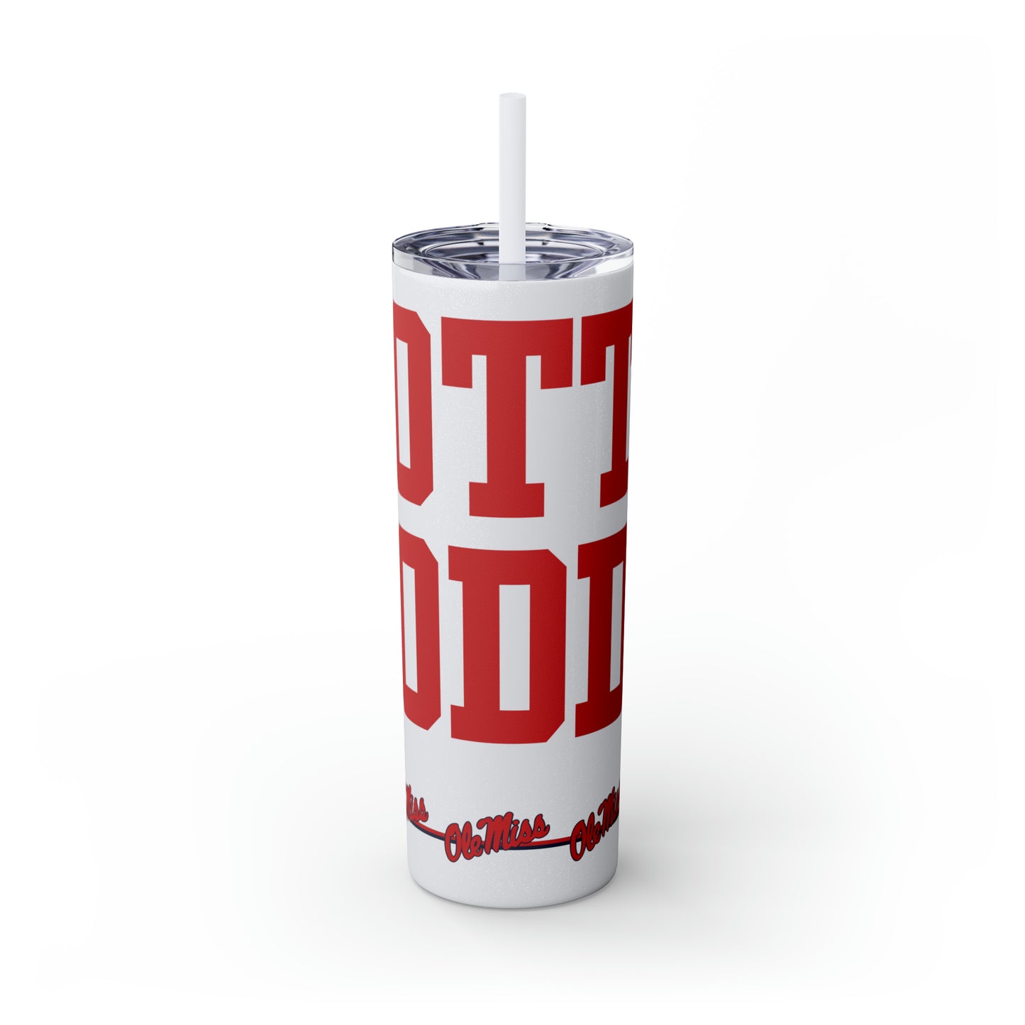 Hotty Toddy Skinny Tumbler with Straw, 20oz