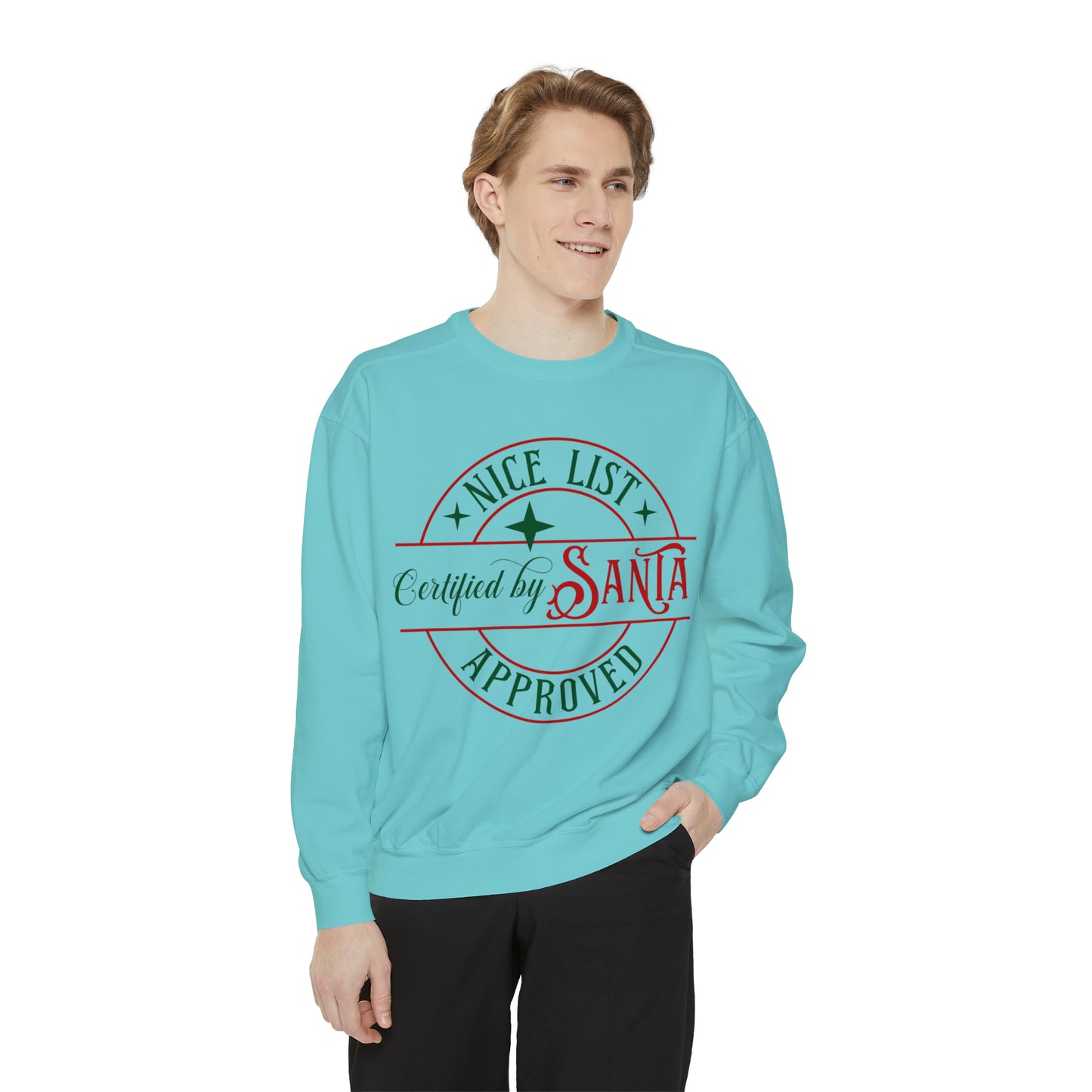Nice List Unisex Garment-Dyed Sweatshirt