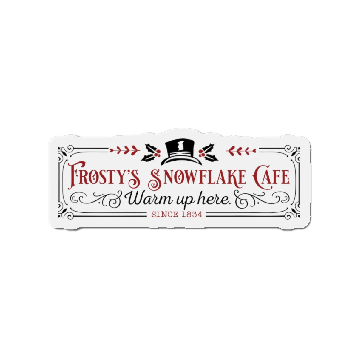 Frosty's Snowflake Cafe Die-Cut Magnets