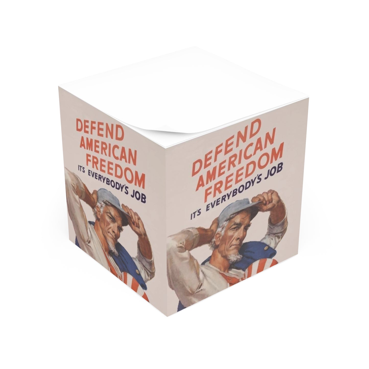 Defending American Freedom Note Cube