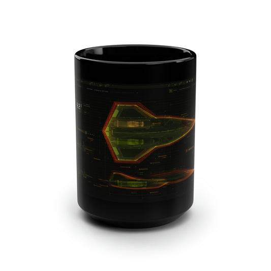 Darkstar Display Black Mug, 15oz