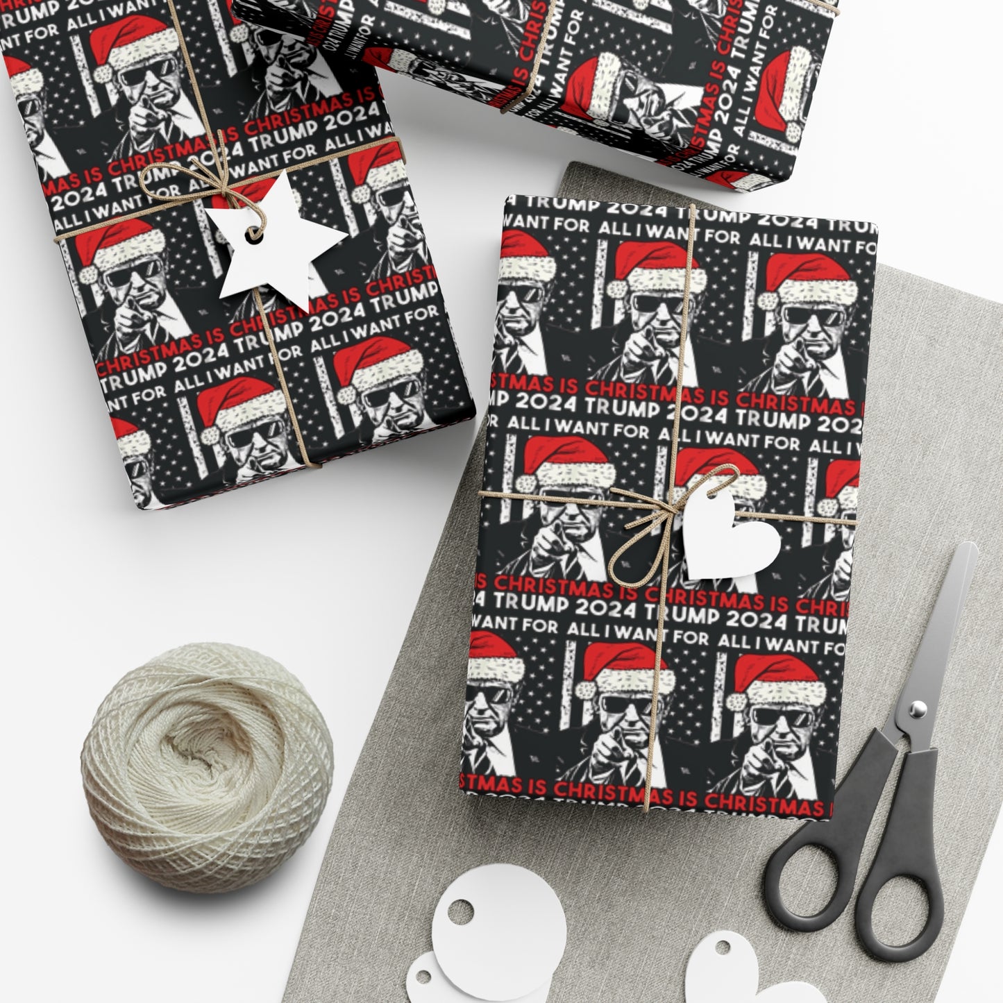 Trump Christmas 2024 Gift Wrap Papers