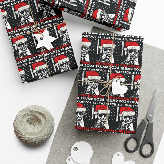 Trump Christmas 2024 Gift Wrap Papers