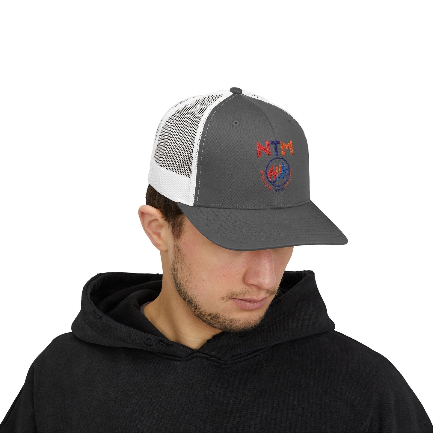 NTM Stylish Snapback Trucker Cap with Colorful NTM Design, Trendy Hat, Summer Accessory, Casual Outing Essential, Gift for Him/Her