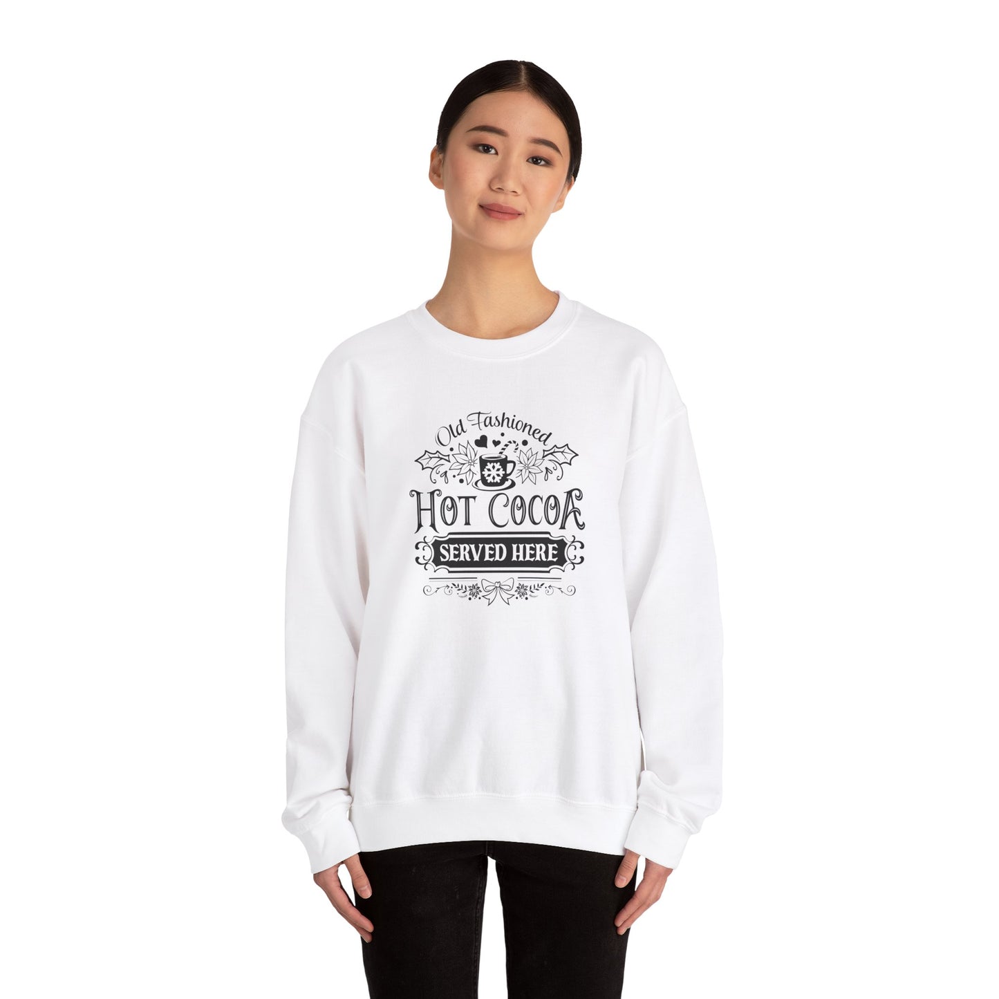 Hot Cocoa Sold Here Unisex Heavy Blend™ Crewneck Sweatshirt