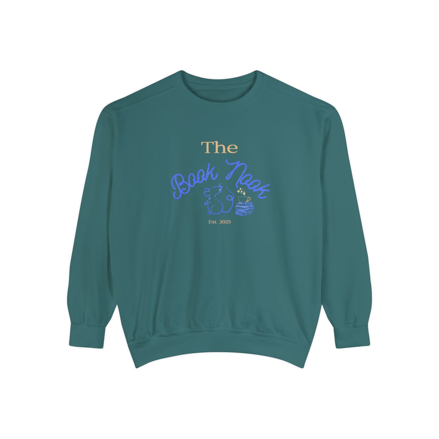 The Book Nook - Unisex Garment-Dyed Sweatshirt