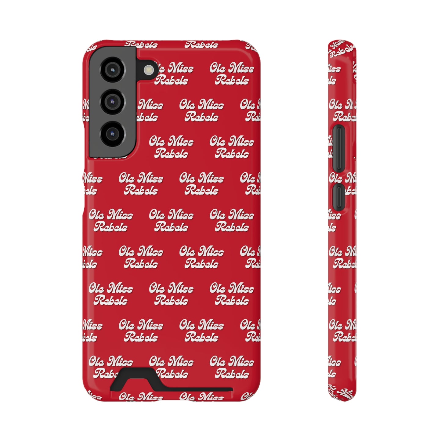 iPhone and Samsung Ole Miss Rebels (RED) Phone Case With Card Holder