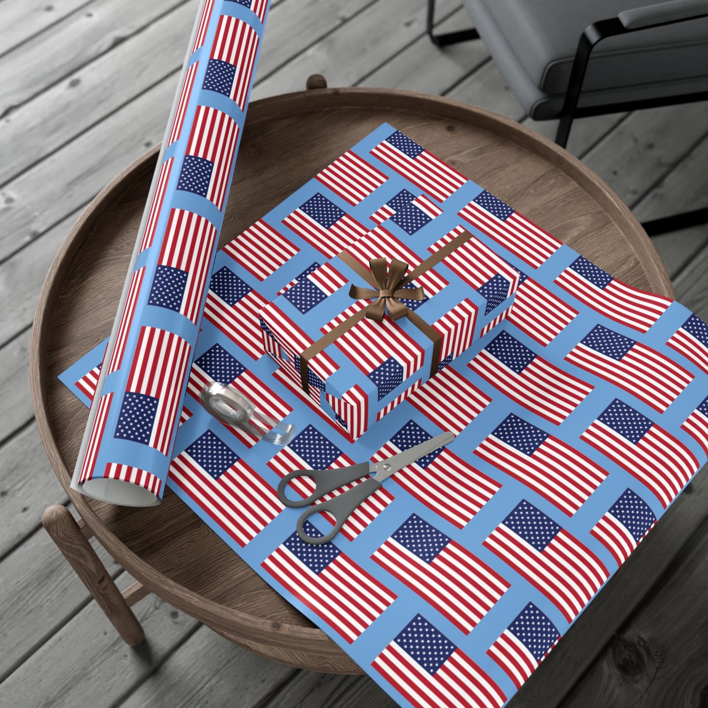 American Flag Gift Wrap Papers