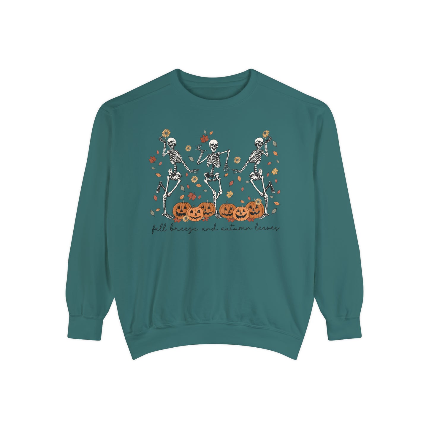 Dancing Skeleton Unisex Garment-Dyed Sweatshirt