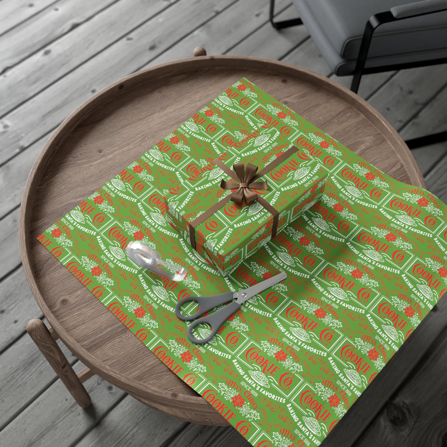 Mrs. Clause Cookie Company Gift Wrap Papers