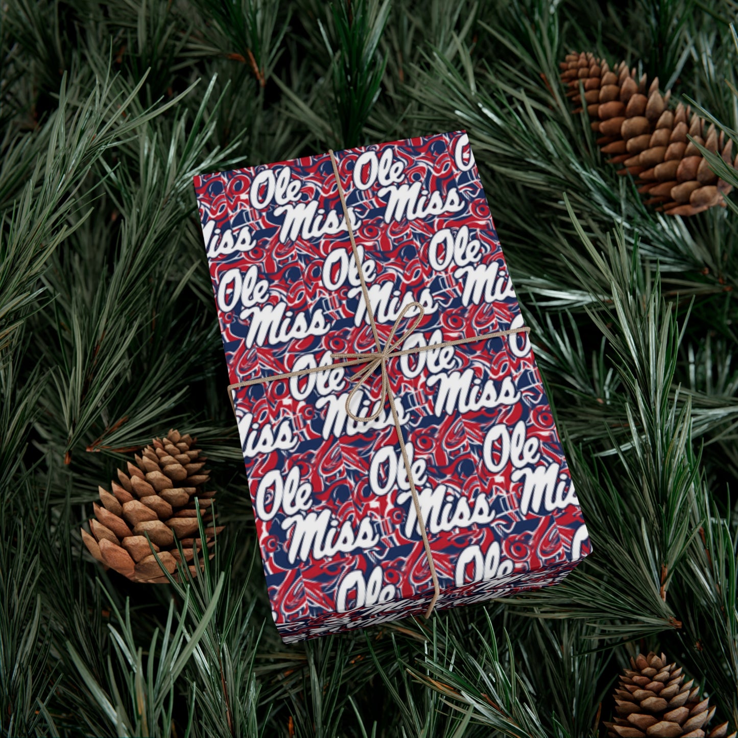 Ole Miss Abstract Gift Wrap Papers