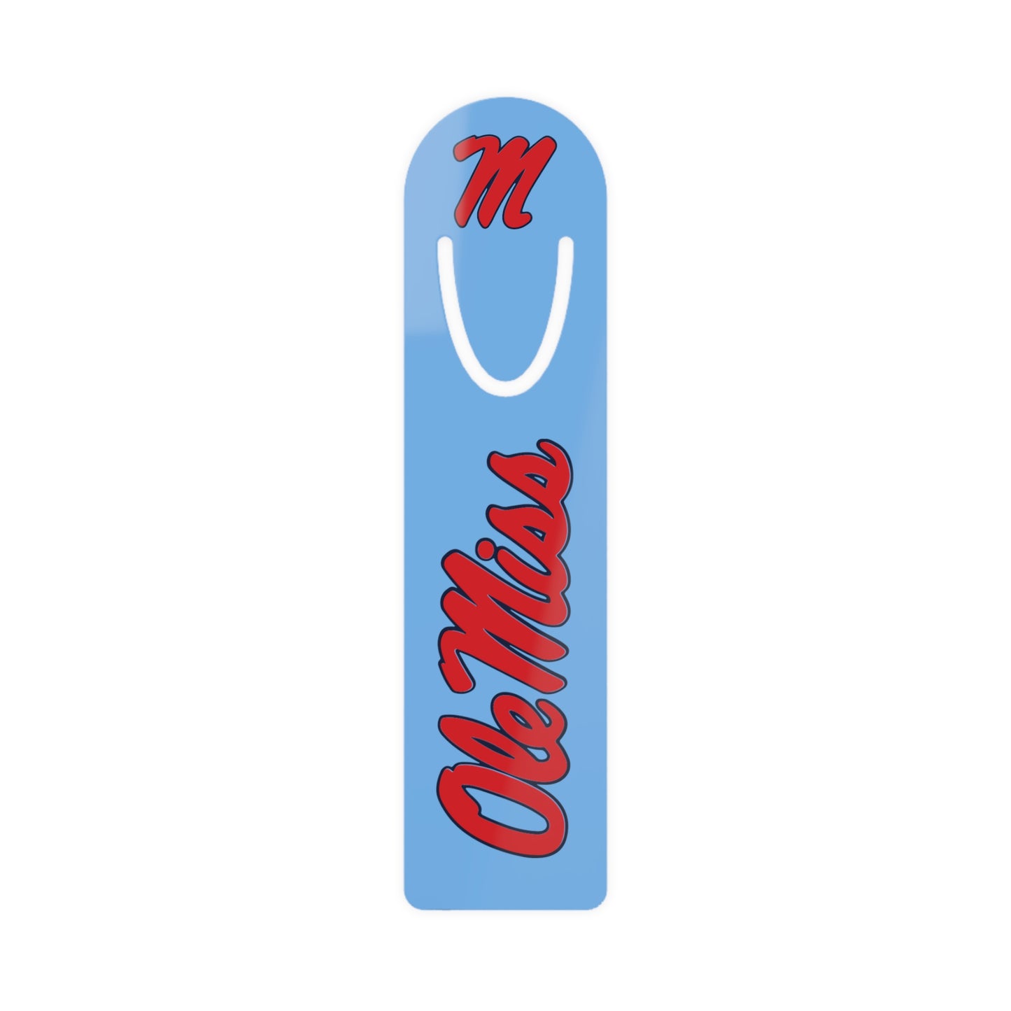 Ole Miss M Bookmark (Blue)