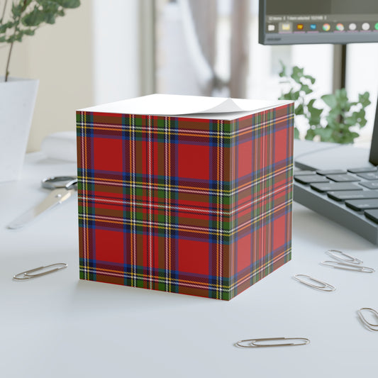 Scottish Plaid Note Cube