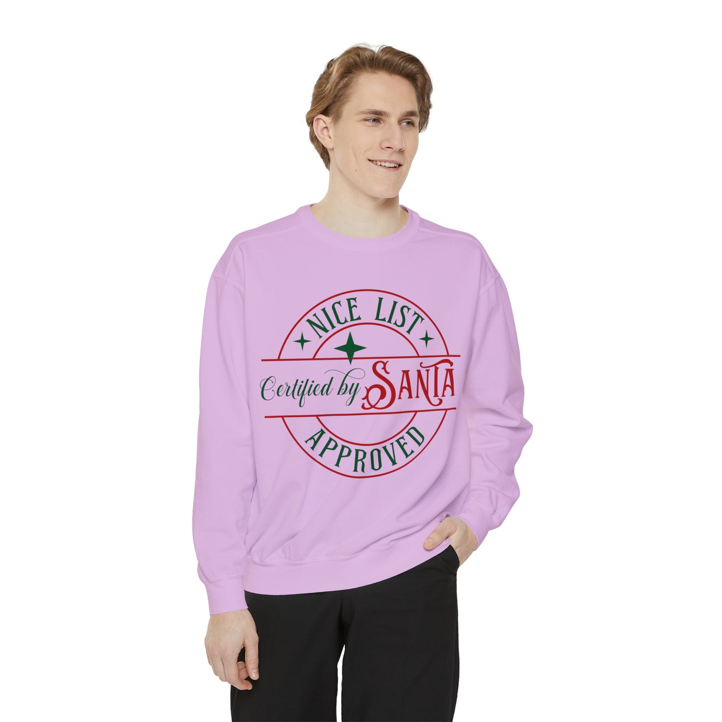 Nice List Unisex Garment-Dyed Sweatshirt