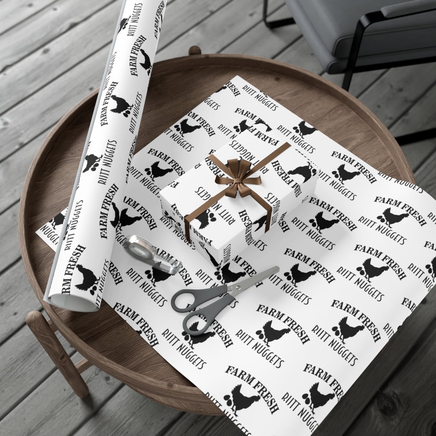 Farm Fresh Butt Nuggets Gift Wrap Papers