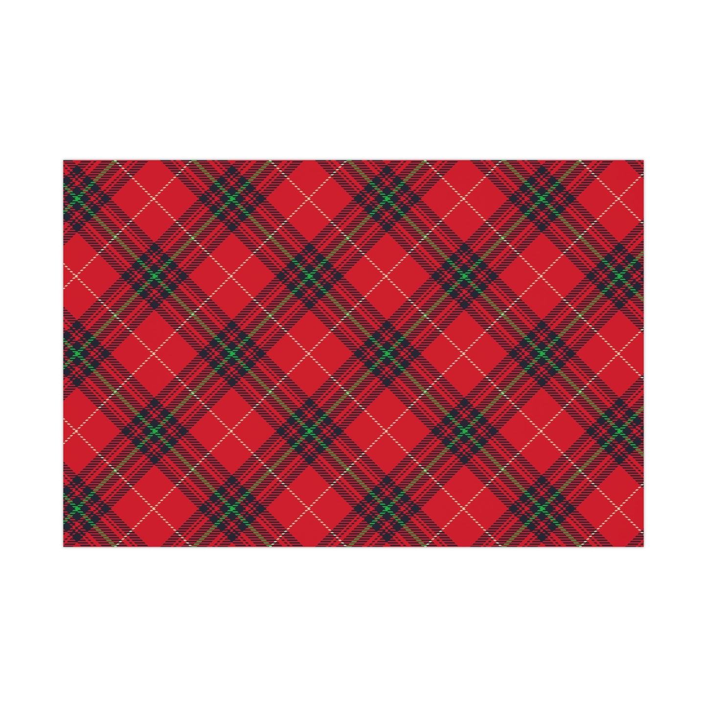 Red Plaid Gift Wrap Papers