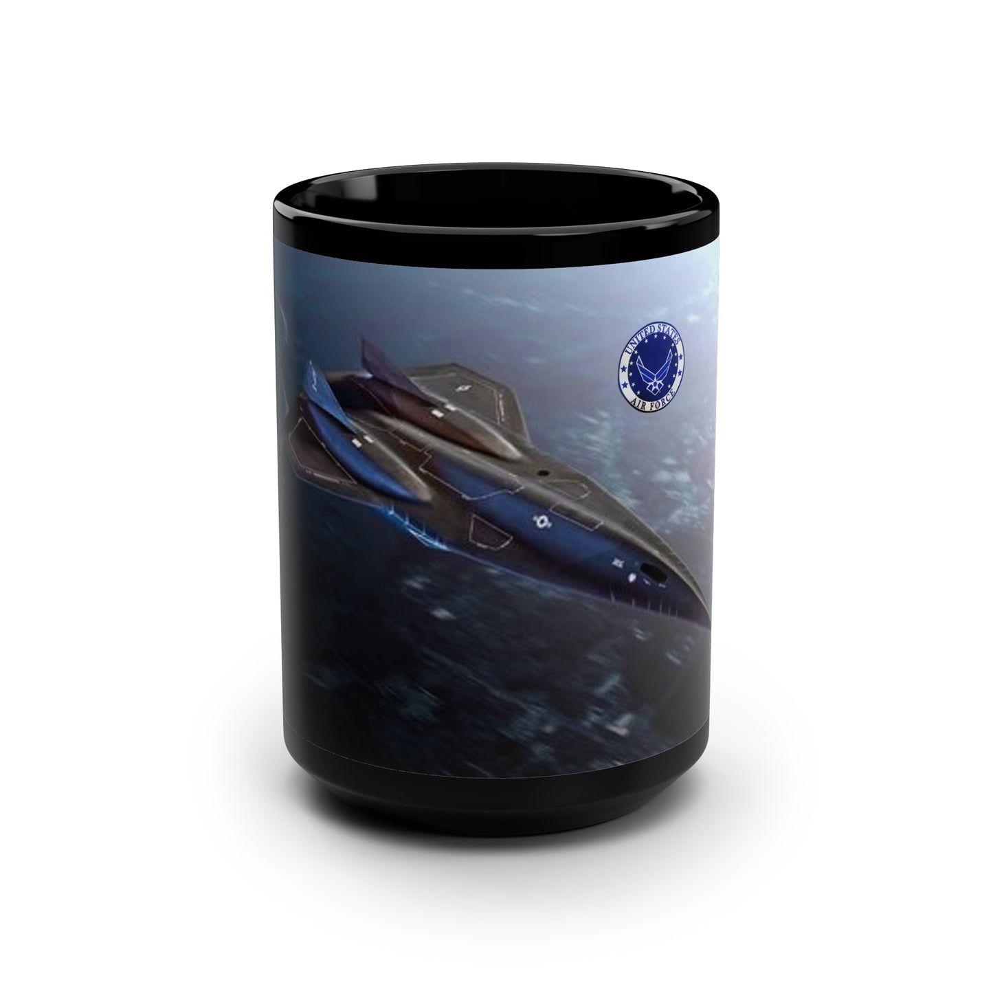 US Airforce Darkstar Two-Tone Coffee Mug, 11oz