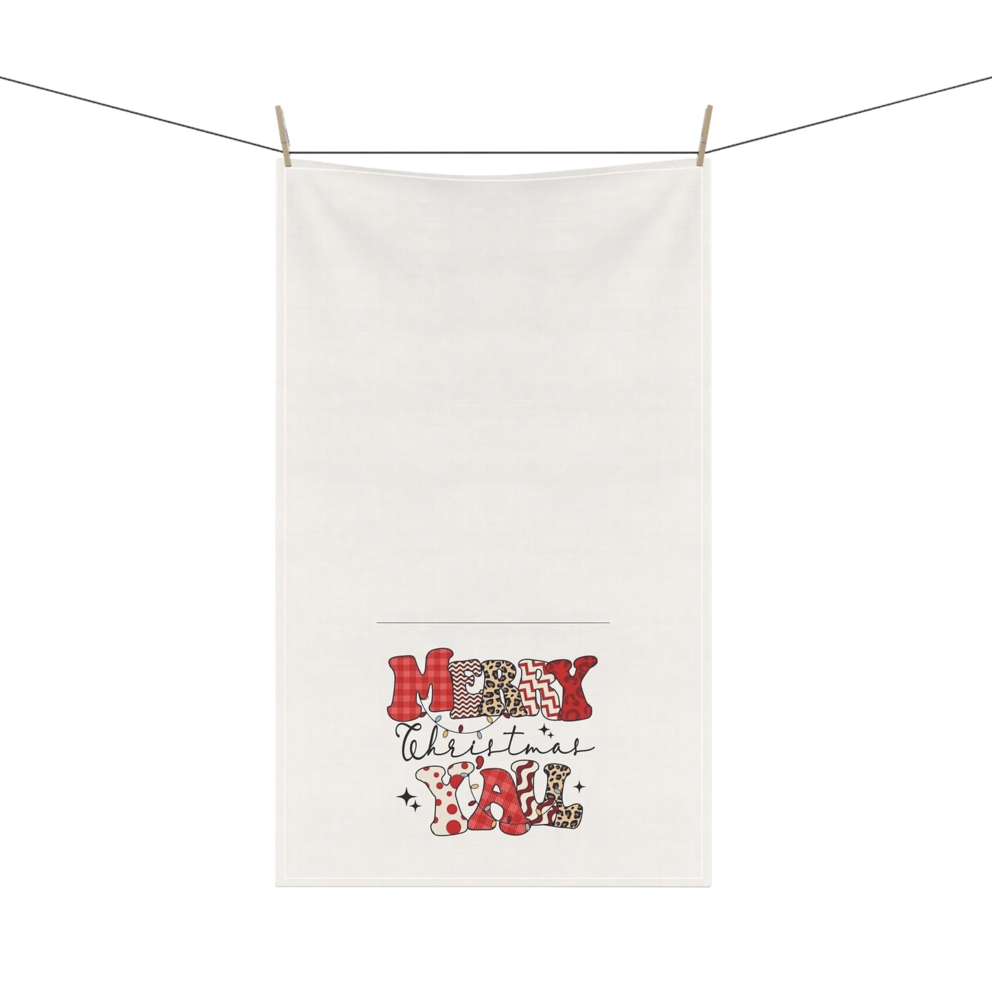Merry Christmas Y'all Kitchen Towel