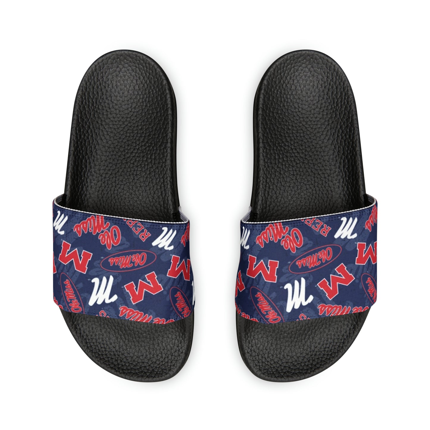 Ole Miss Men's PU Slide Sandals