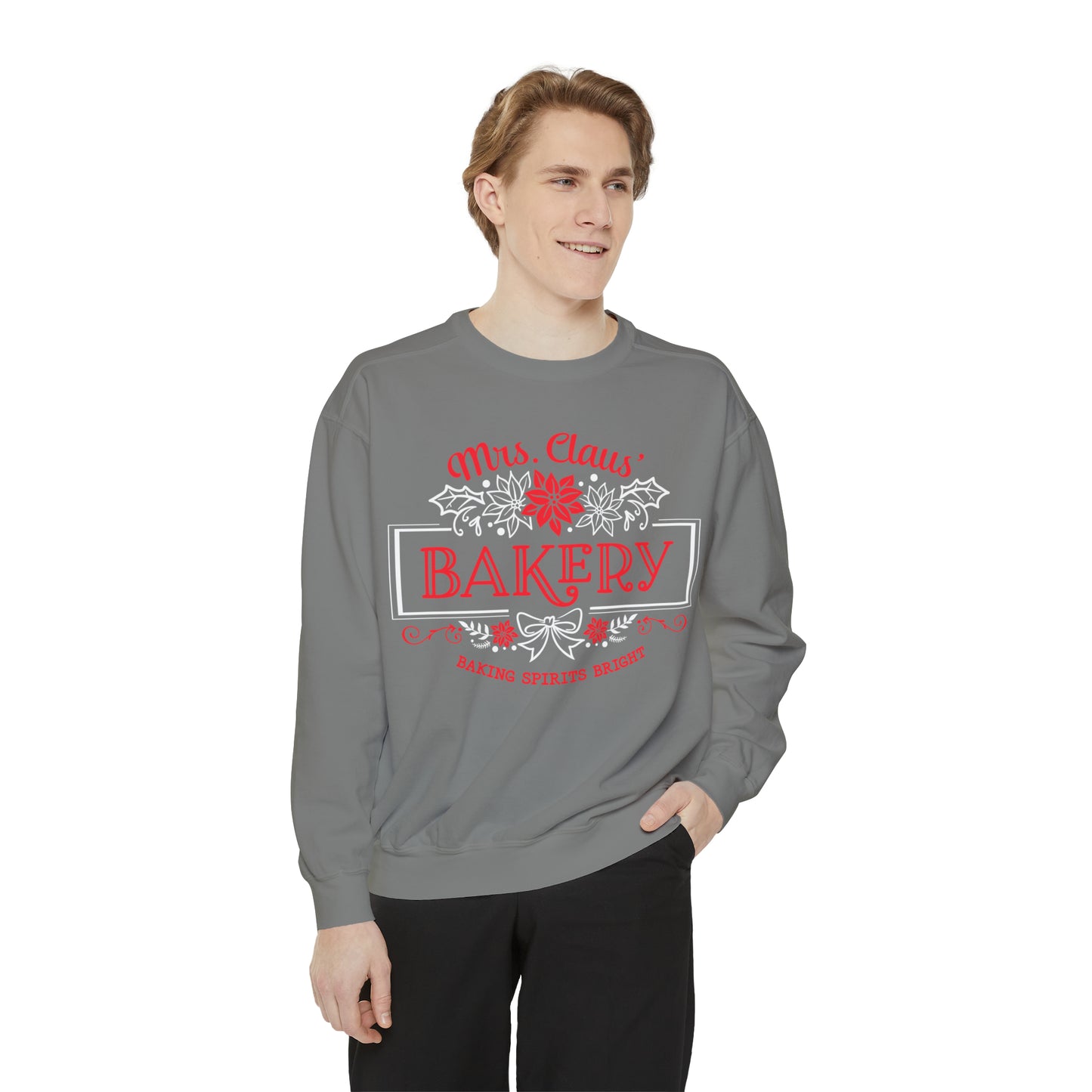 Mrs. Clause Bakery Unisex Garment-Dyed Sweatshirt