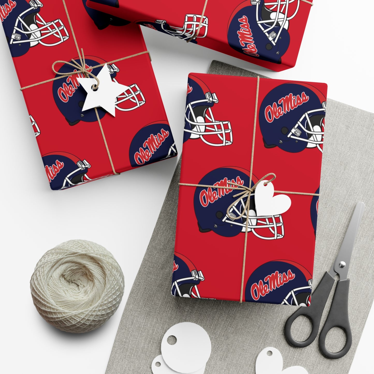 Ole Miss Football Gift Wrap Papers