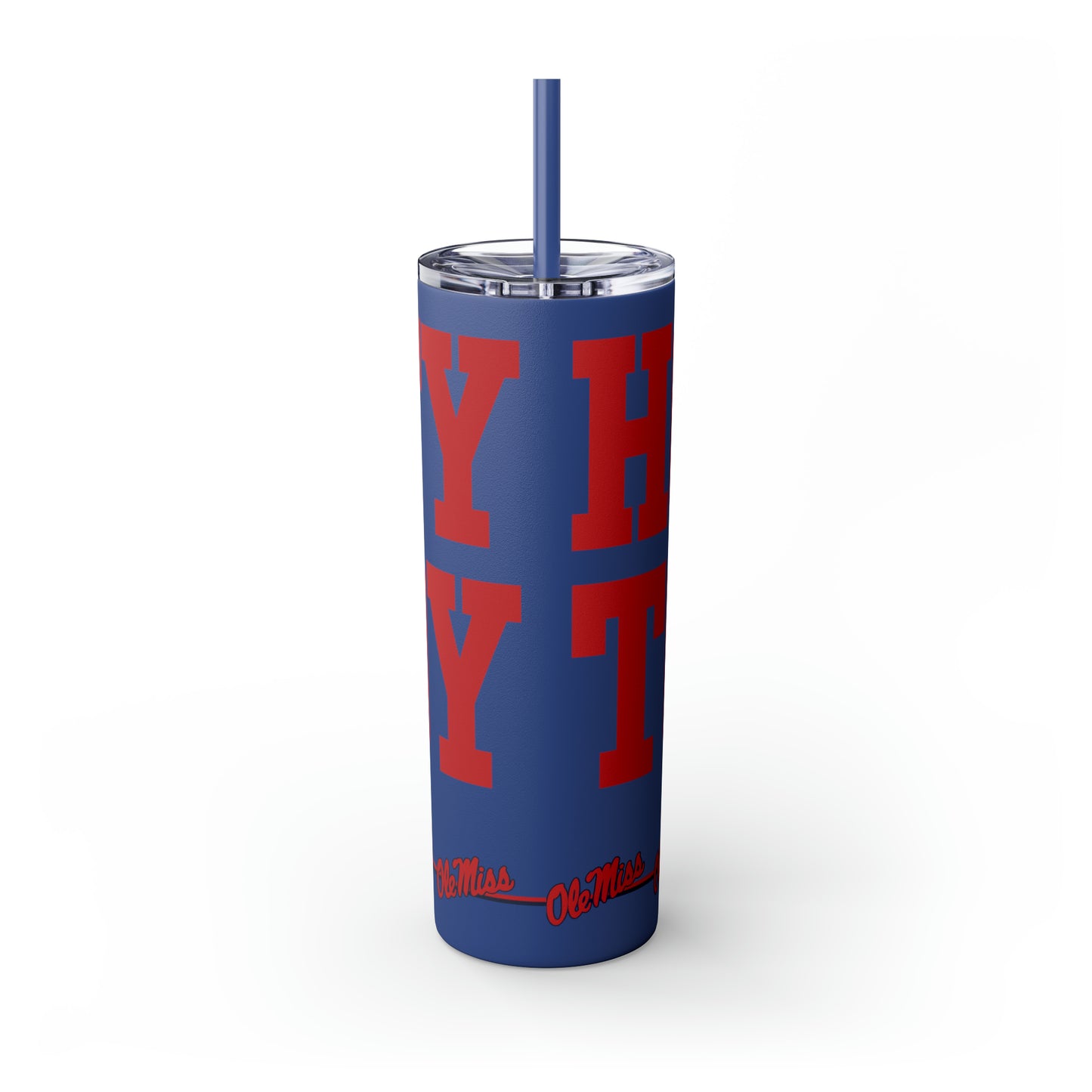 Hotty Toddy Skinny Tumbler with Straw, 20oz