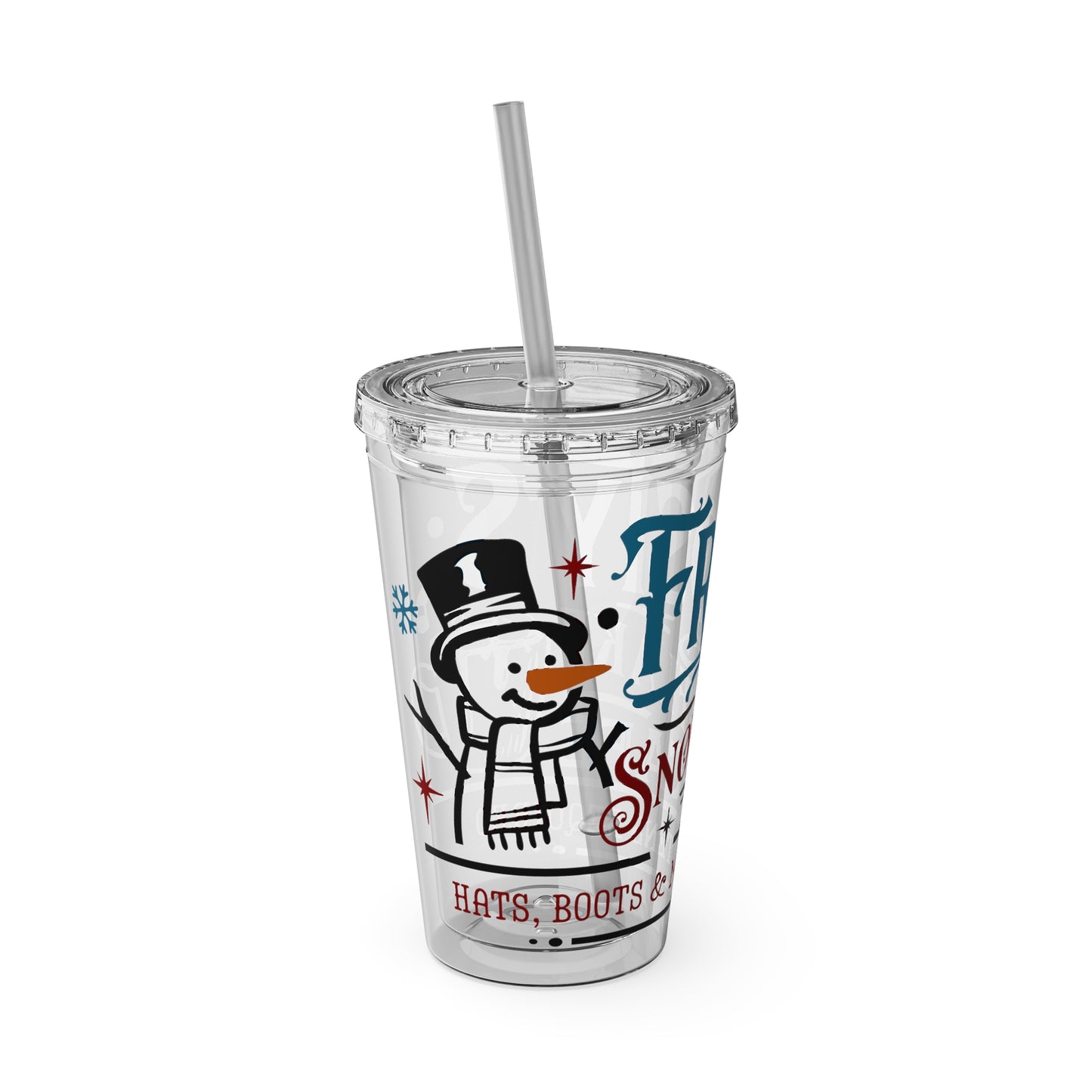 Frosty's Cafe Sunsplash Tumbler with Straw, 16oz