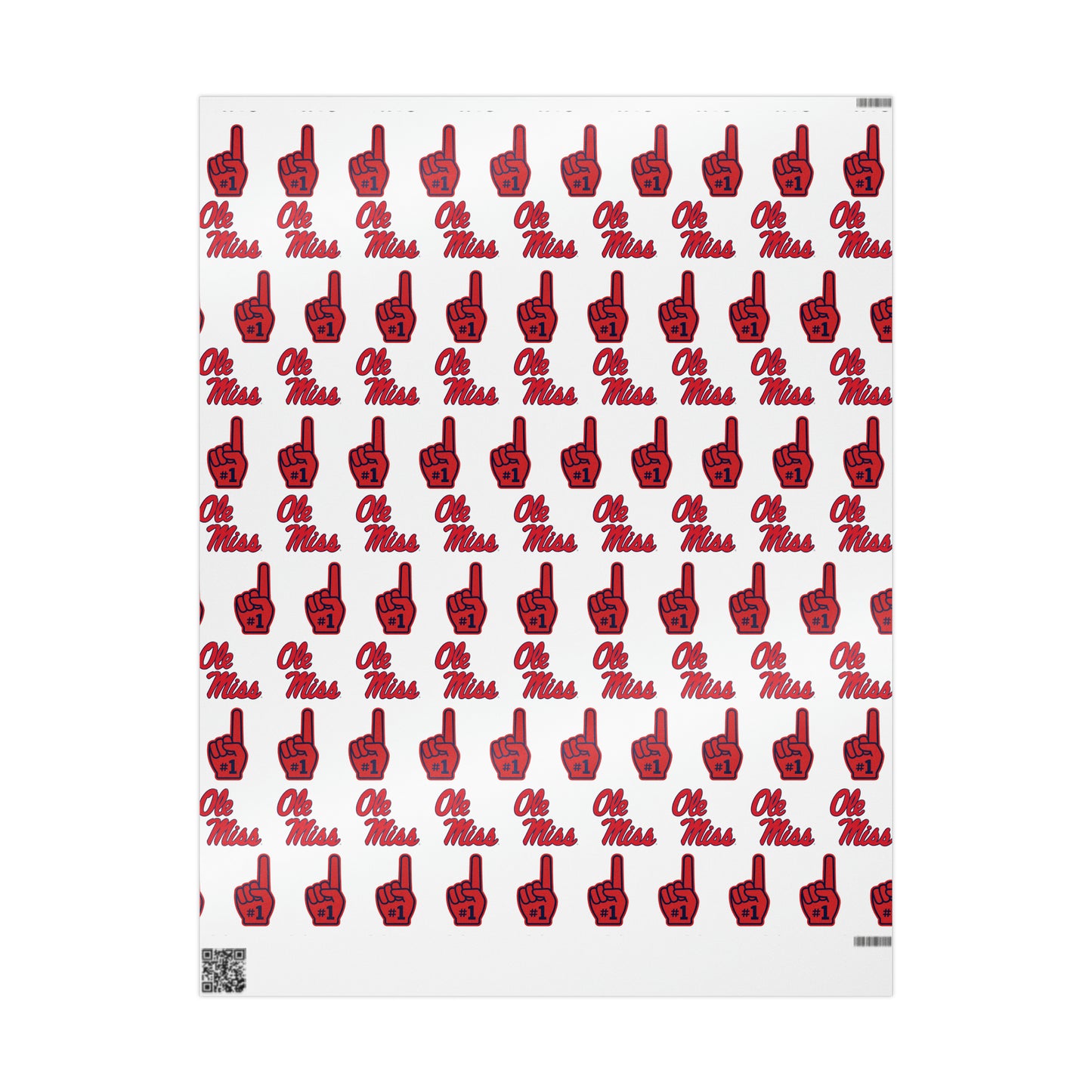 Ole Miss #1 (White) Wrapping Papers