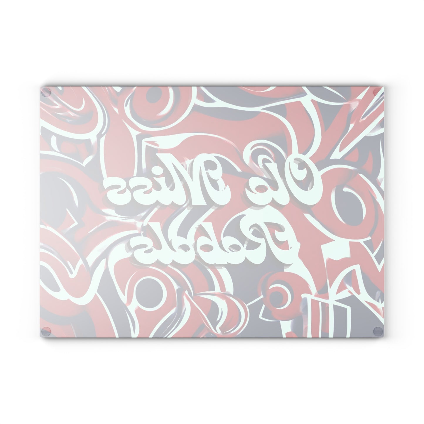 Ole Miss Abstract Glass Cutting Board