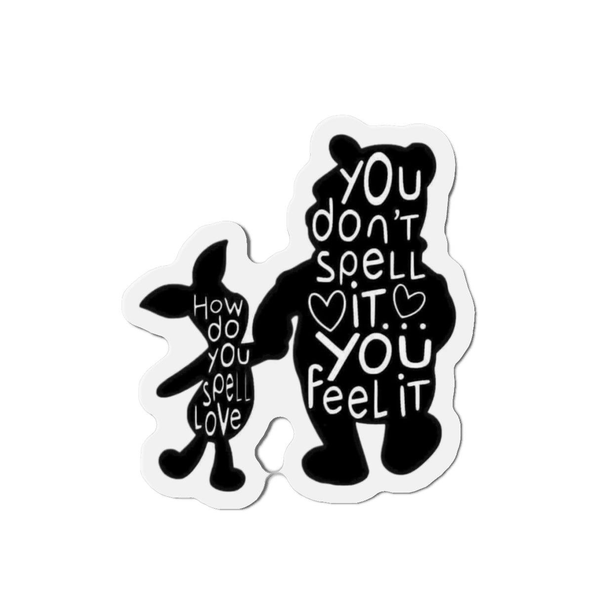 Pooh & Piglet Die-Cut Magnets