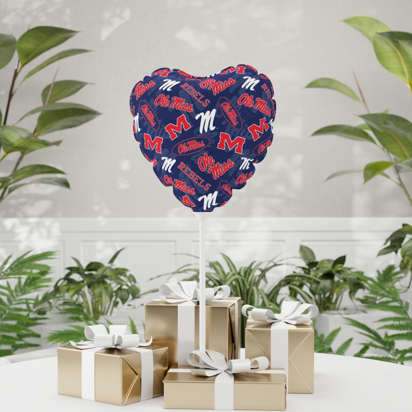 Ole Miss Balloon (Round and Heart-shaped), 11"