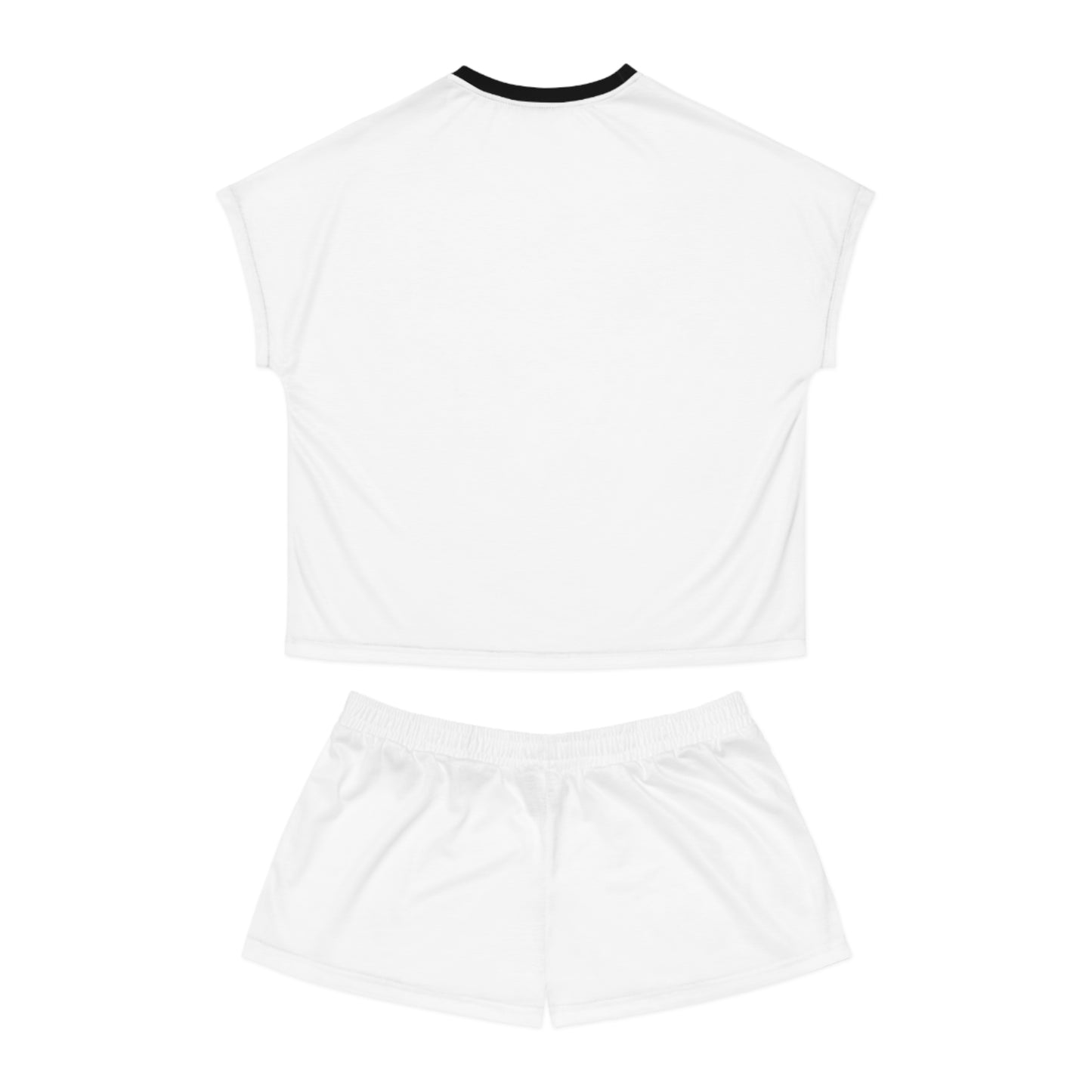 Ole Miss Rebels Women's Short Pajama Set (AOP) White