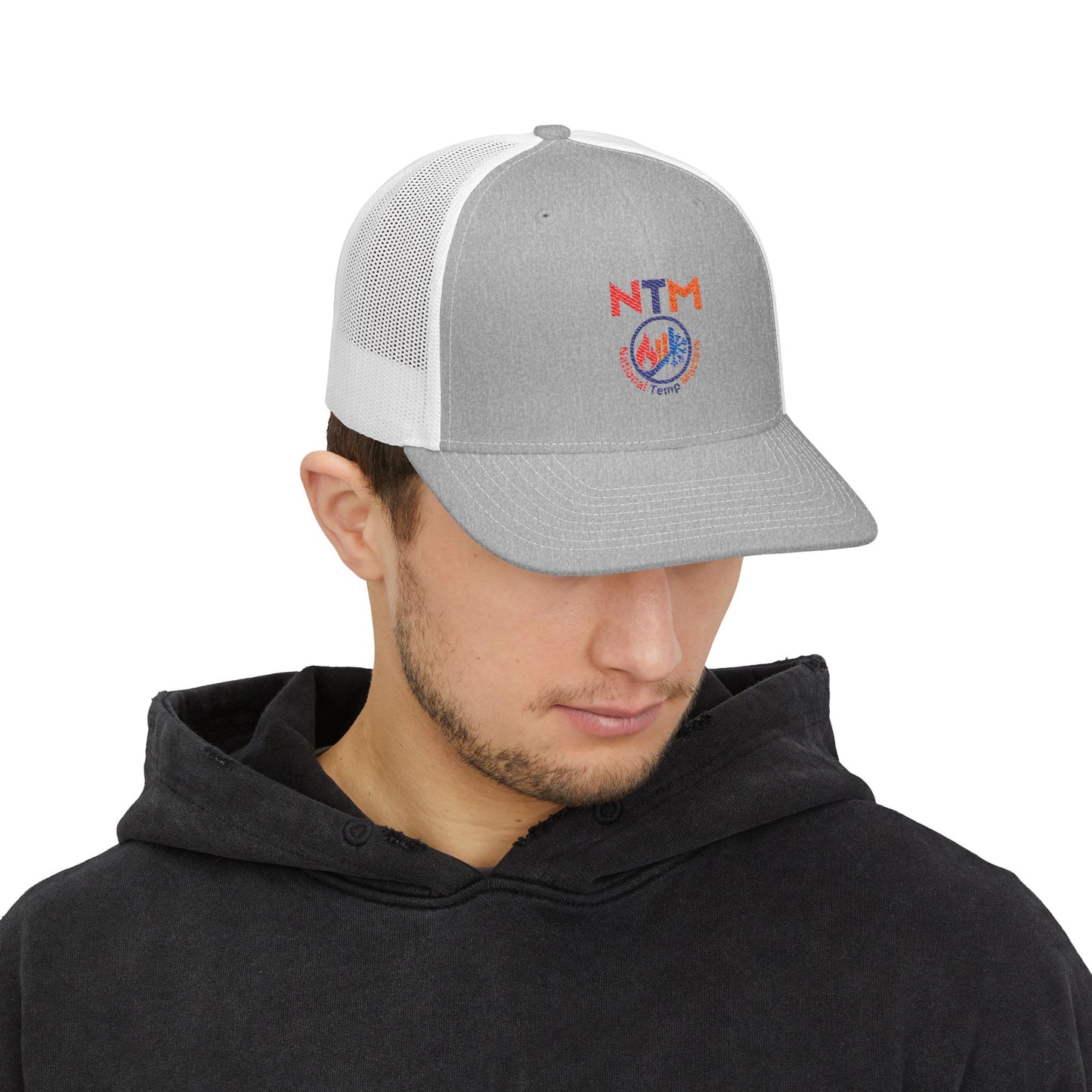 NTM Embroidered Snapback Trucker Cap | Stylish Outdoor Hat for All Occasions, Birthday Gift, Casual Accessory, Summer Essential
