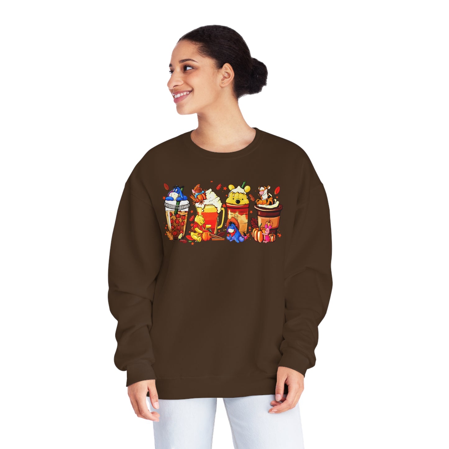 Pooh Bear Latte Unisex NuBlend® Crewneck Sweatshirt