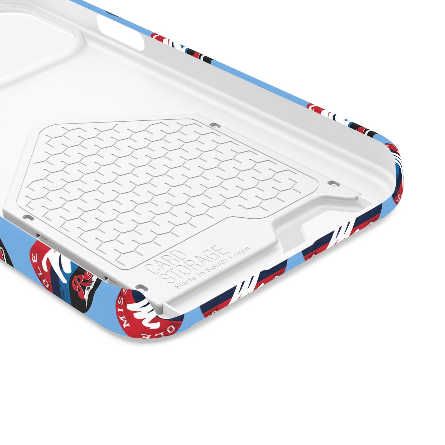 iPhone and Samsung Ole Miss "M" Rebels 1848 (BLUE) Phone Case With Card Holder