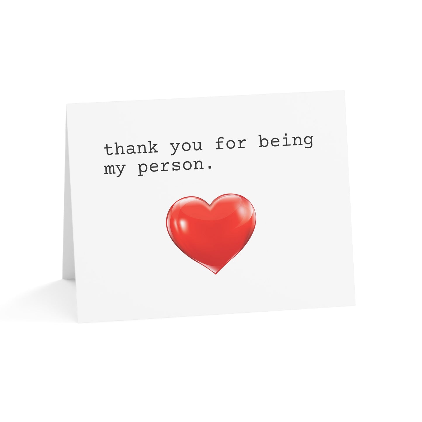 Thank You For Being My Person Greeting Cards (1, 10, 30, and 50pcs)