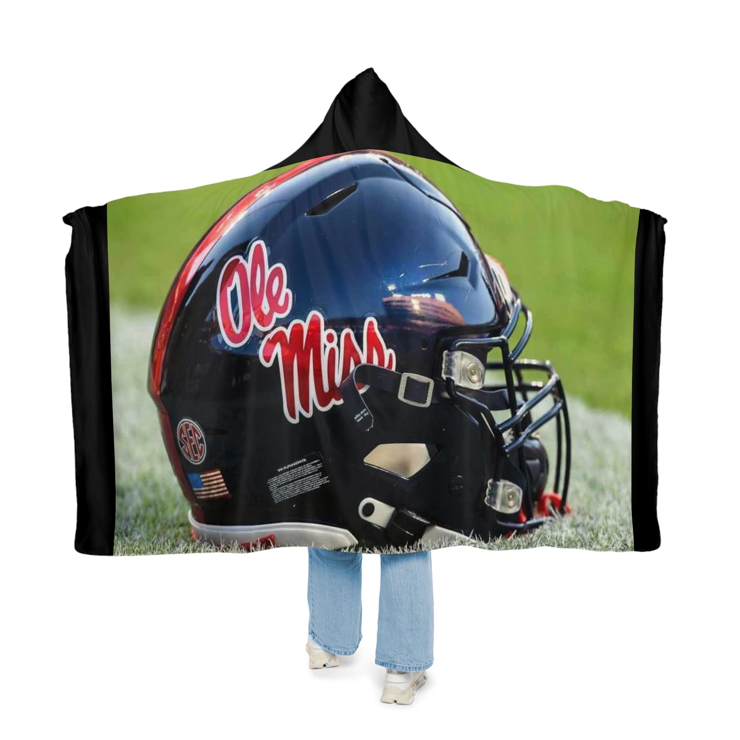 Ole Miss Football Helmet Snuggle Blanket