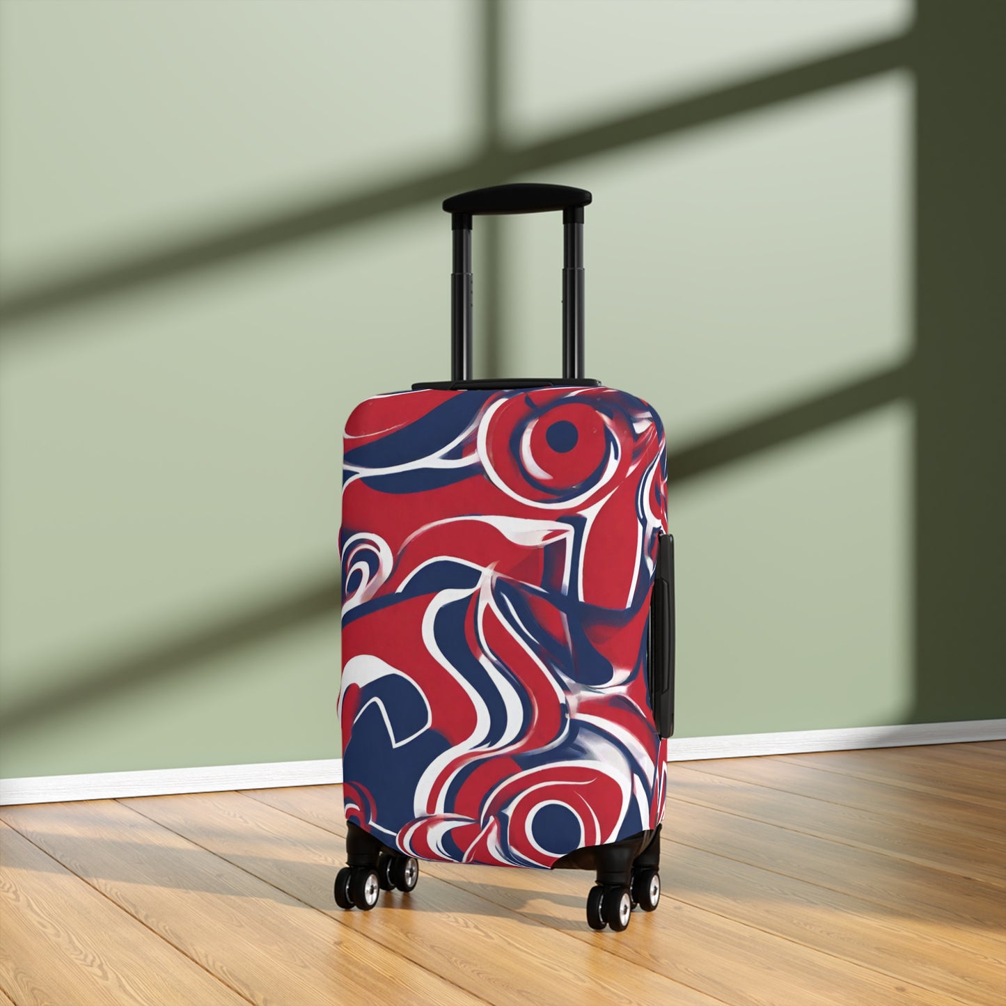 Red, White & Blue Abstract Suitcase/Luggage