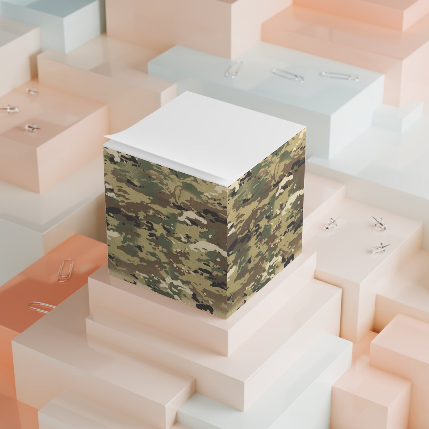 Camouflage Note Cube