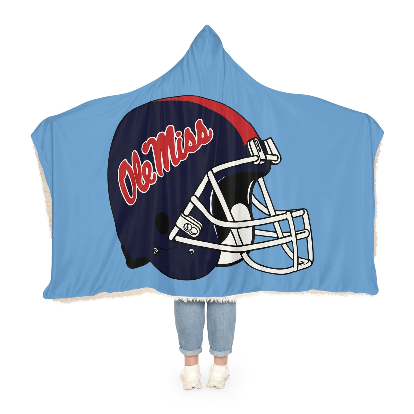 Ole Miss Helmet Snuggle Blanket