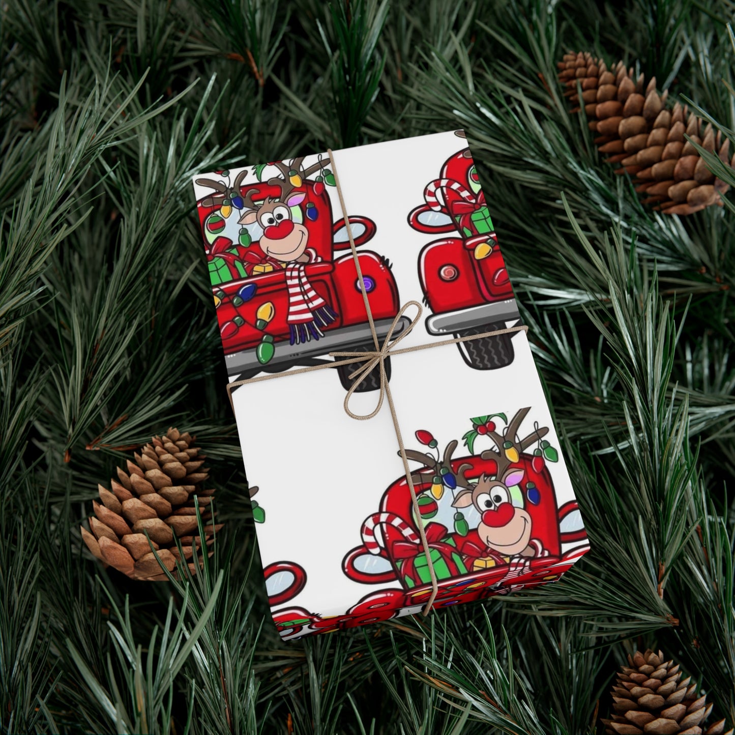 Reindeer Gift Wrap Papers