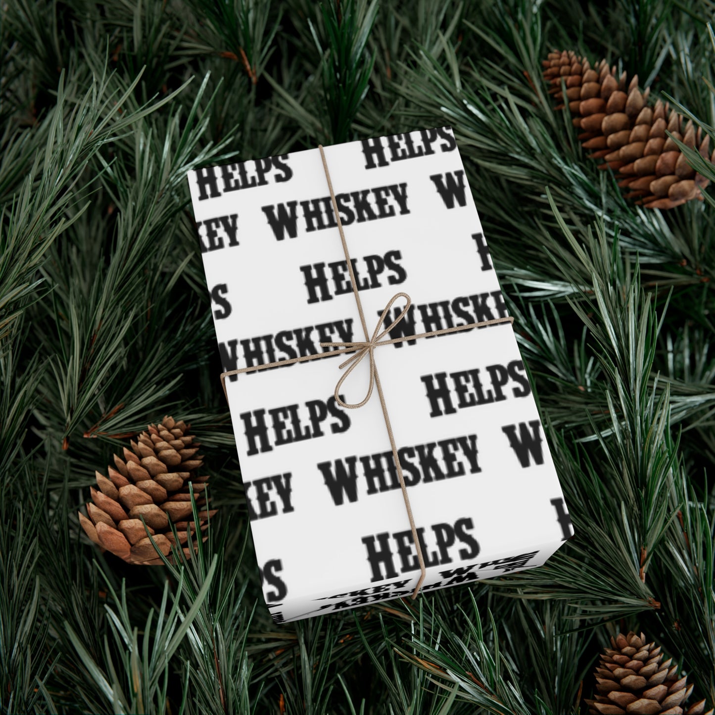 Whiskey Helps Gift Wrap Papers