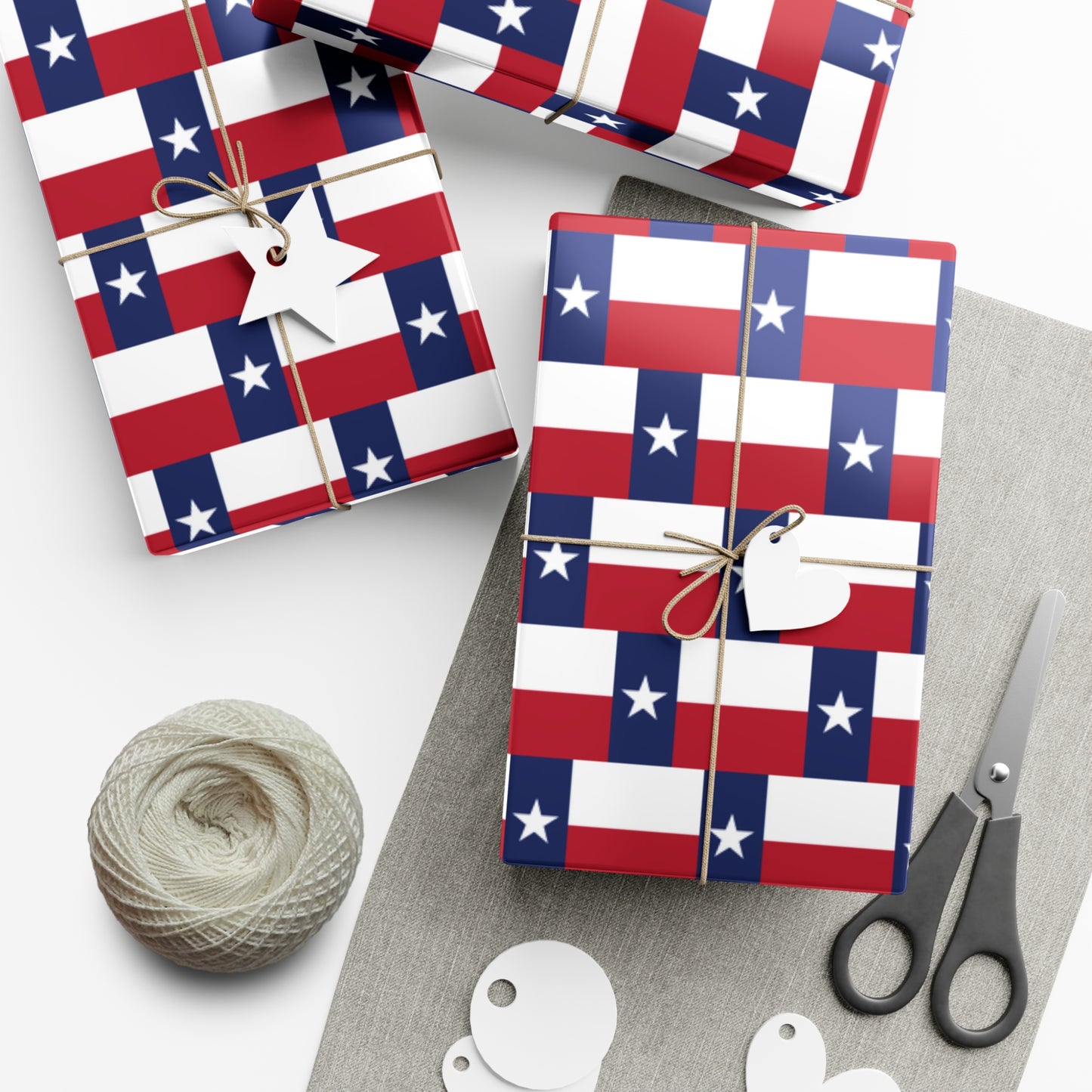 Texas Flag Gift Wrap Papers