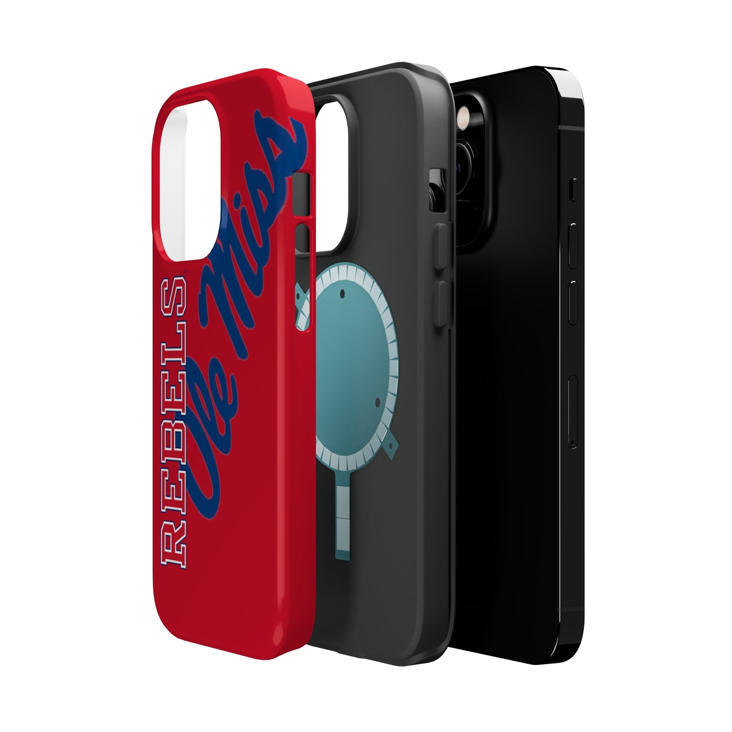 Ole Miss Rebels Iphone 14 MagSafe Tough Case (RED)