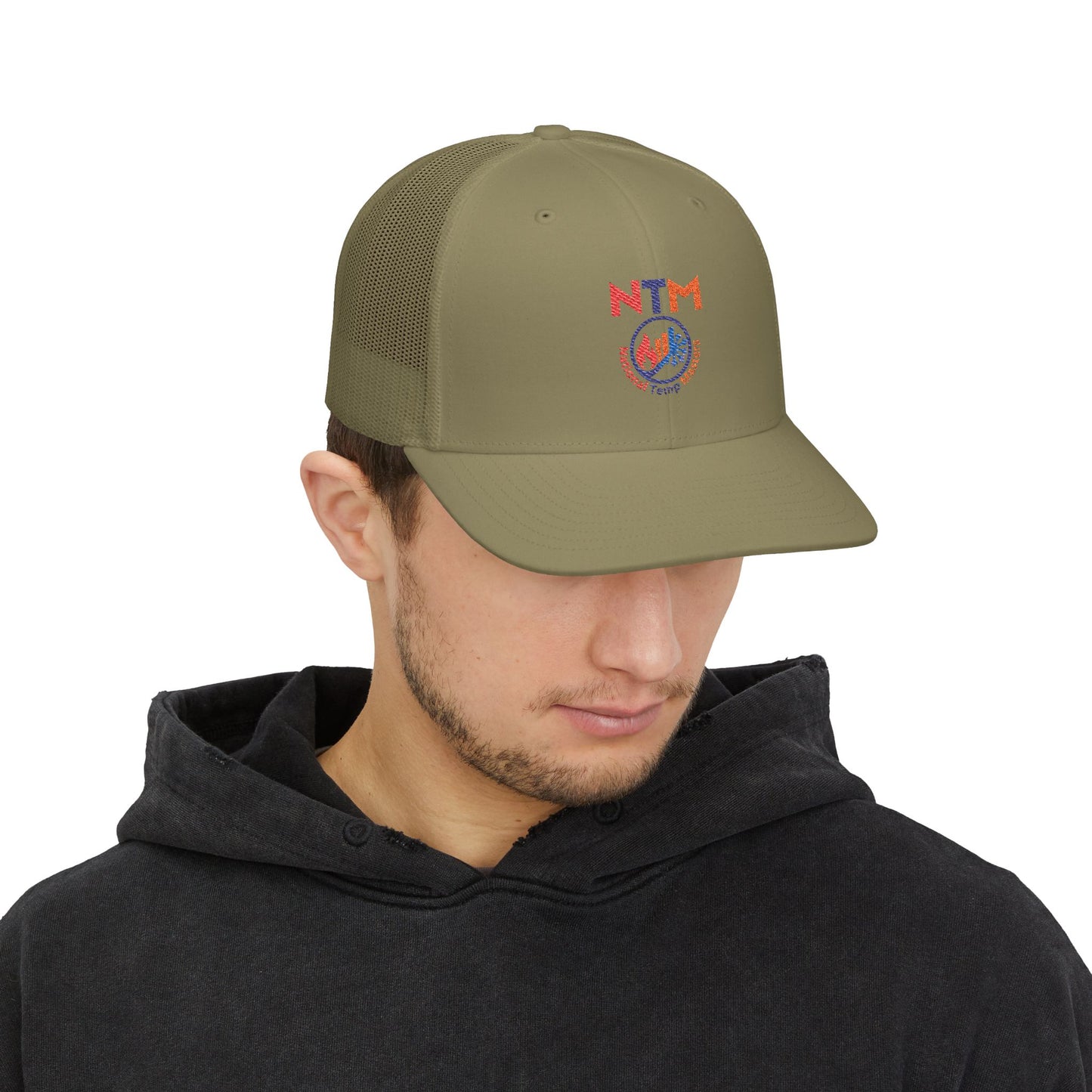 NTM Embroidered Snapback Trucker Cap | Stylish Outdoor Hat for All Occasions, Birthday Gift, Casual Accessory, Summer Essential