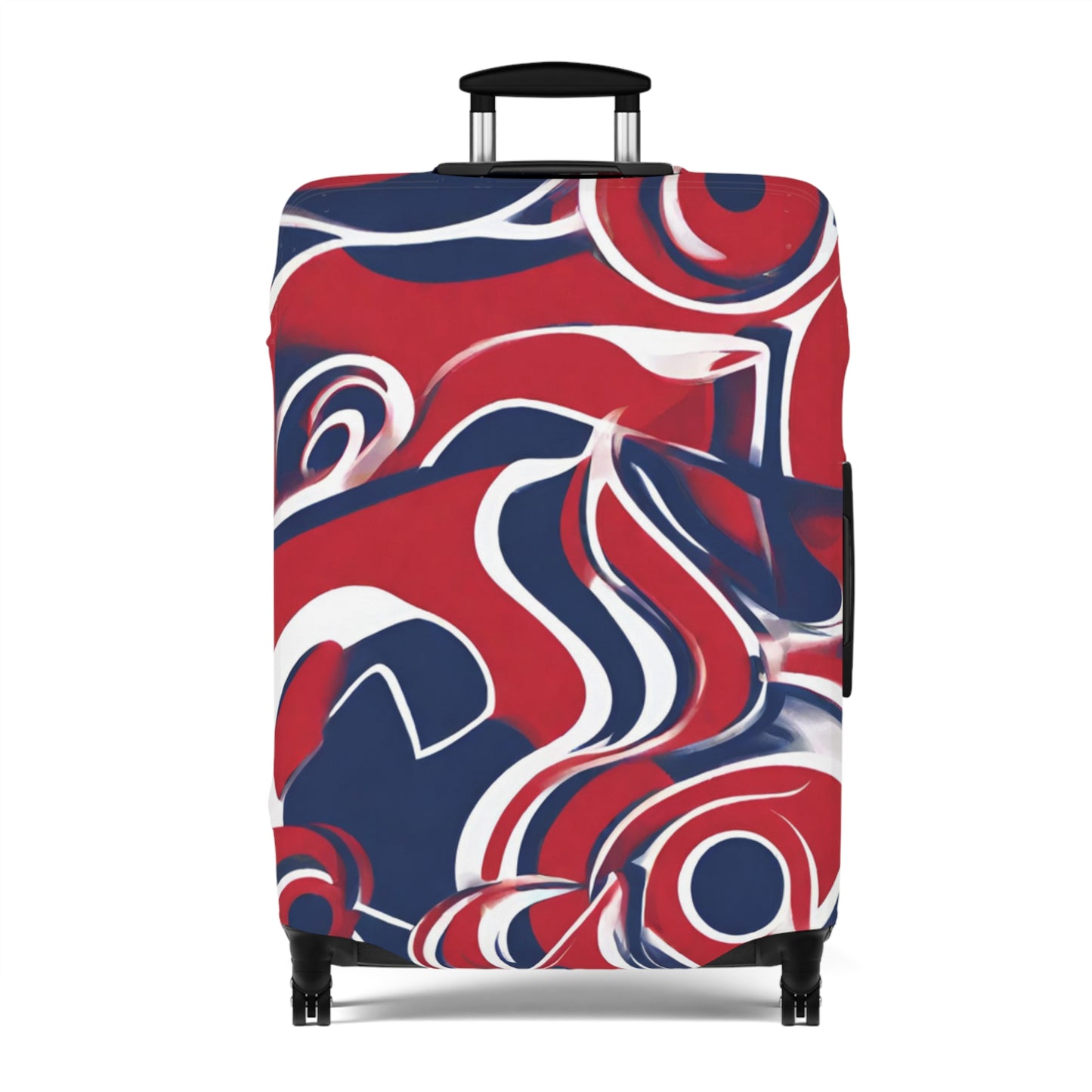 Red, White & Blue Abstract Suitcase/Luggage