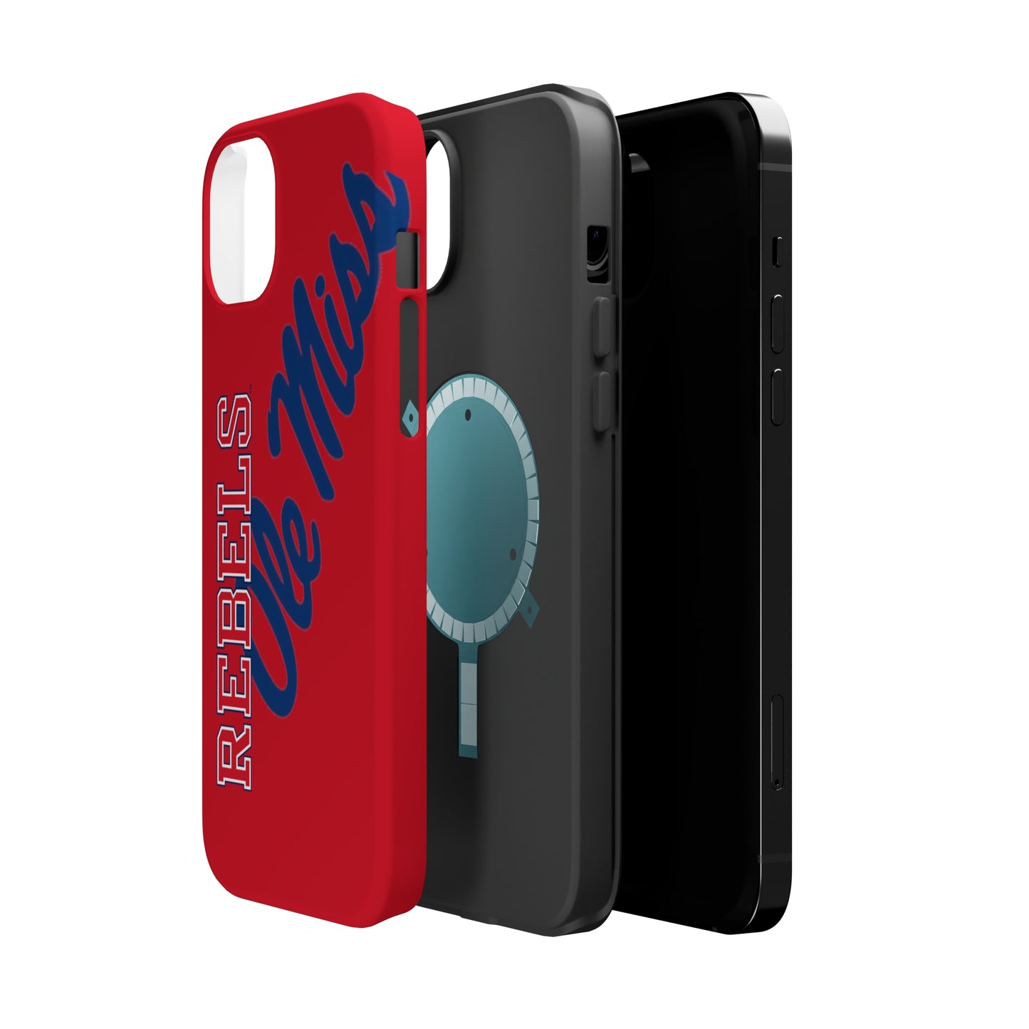 Ole Miss Rebels Iphone 14 MagSafe Tough Case (RED)