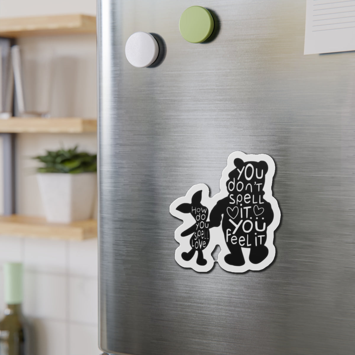 Pooh & Piglet Die-Cut Magnets